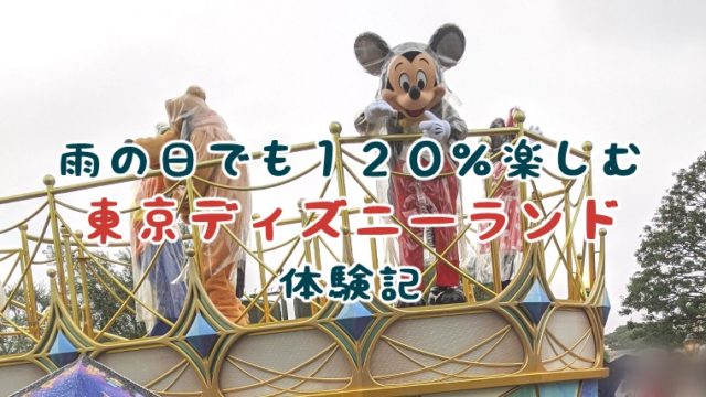【TDL】雨でも１２０％楽しむ子連れ東京ディズニーランド
